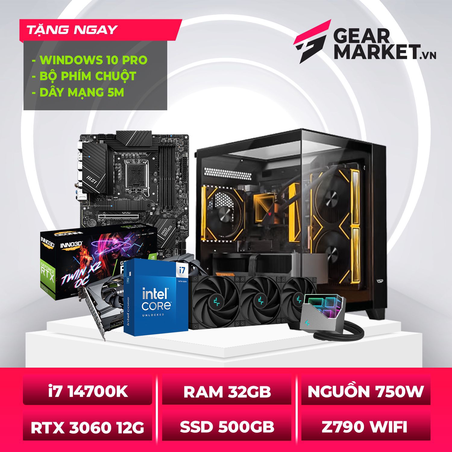 PC TITAN PRO I7 14700K | RAM 32GB | RTX 3060 12GB | SSD 500GB ...